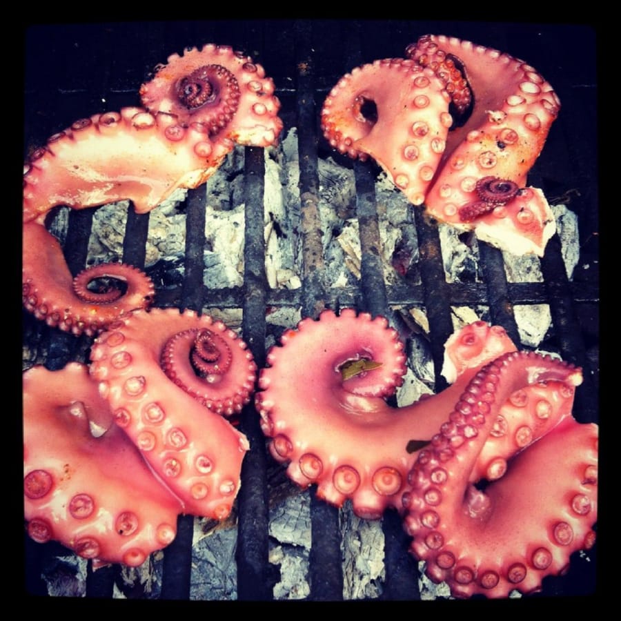 Pulpo a las brasas