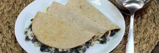 Quesadilla de Huitlacoche con Tortillas de harina