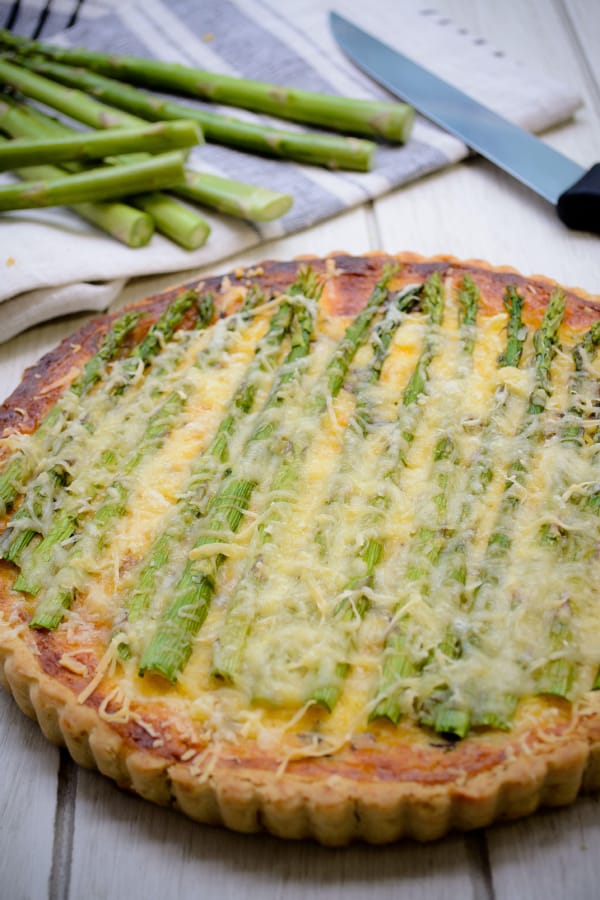 Quiche de Espárragos y Queso de Cabra