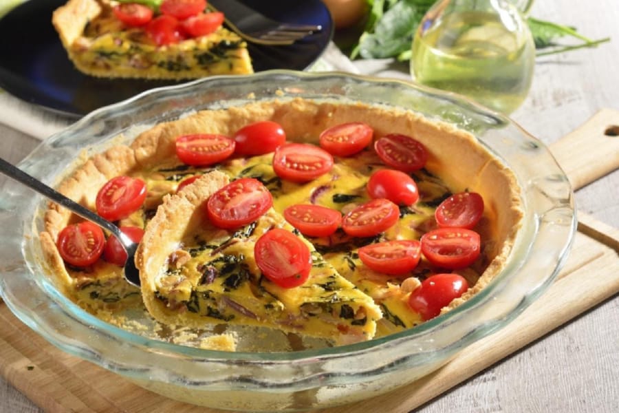 Quiche Vegetariano con Jitomate Cherry  