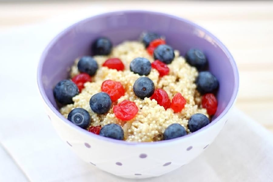 Quinoa con Leche de Almendras y Vainilla