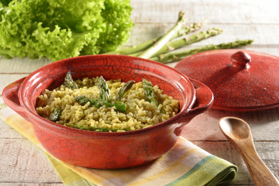 Risotto de Espárragos con Lechuga