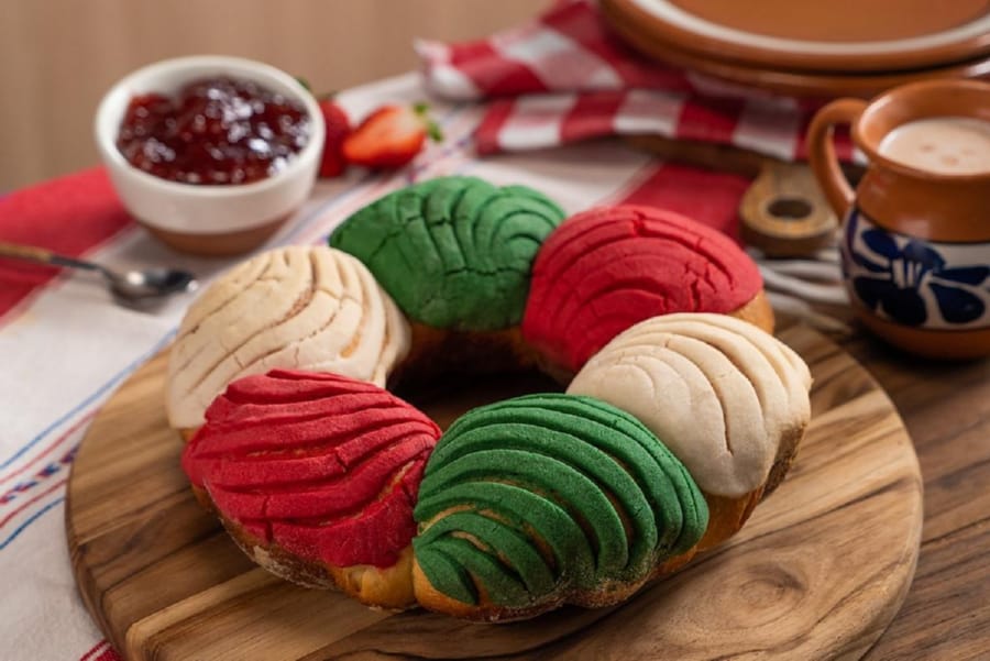 Rosca de Conchas Tricolor