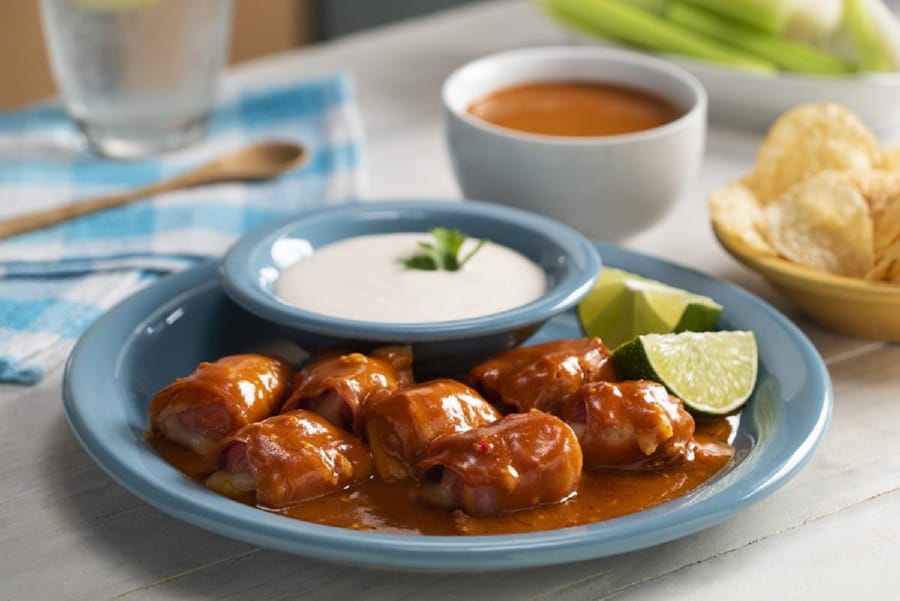 Salchichas con Tocino Agridulces