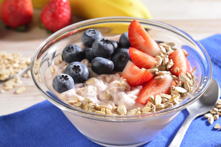 Smoothie de Fresa con Avena y Semillas de Girasol