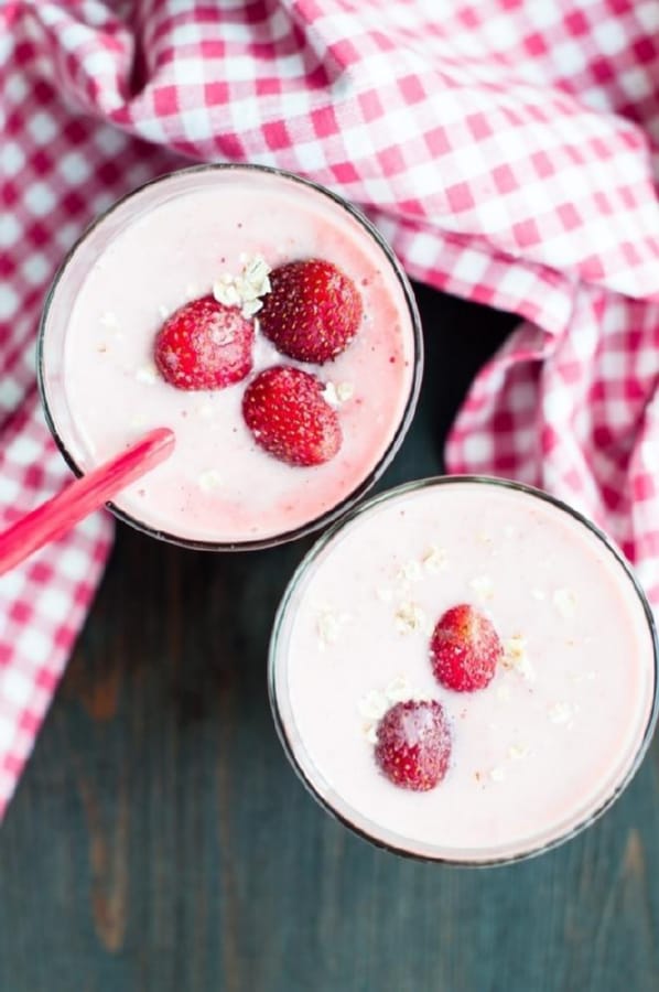 Smoothie de Fresa y Plátano