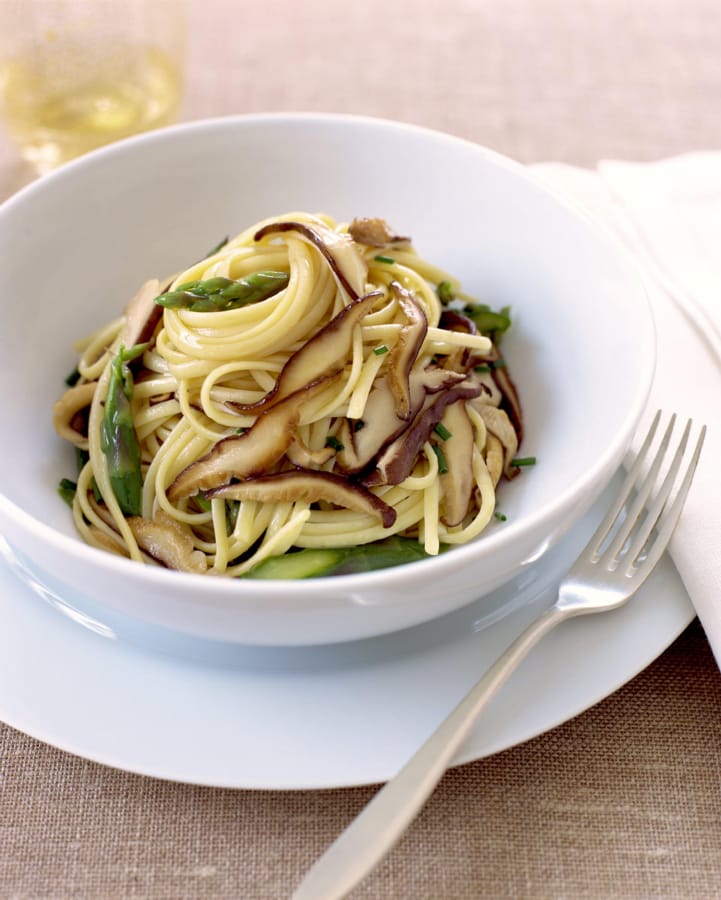 Spaghetti con Champiñones