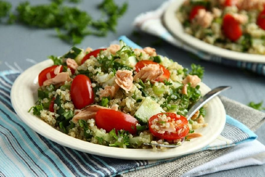 Tabule con Salmón 