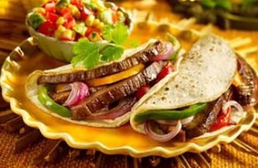 Tacos de Carne con Tortillas de Maíz