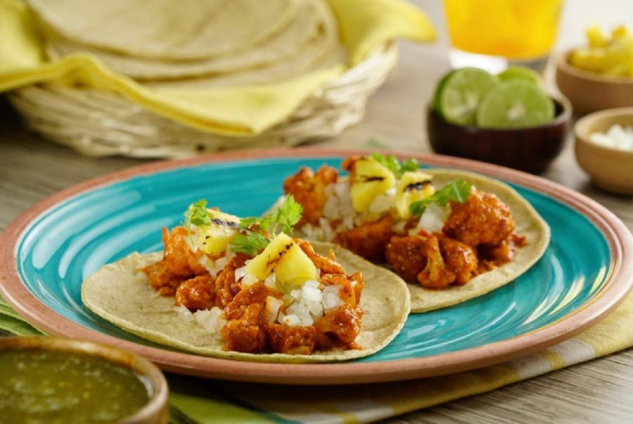 Tacos de Coliflor al Pastor