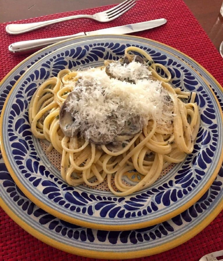 Tagliatelle con Hongos Porcini