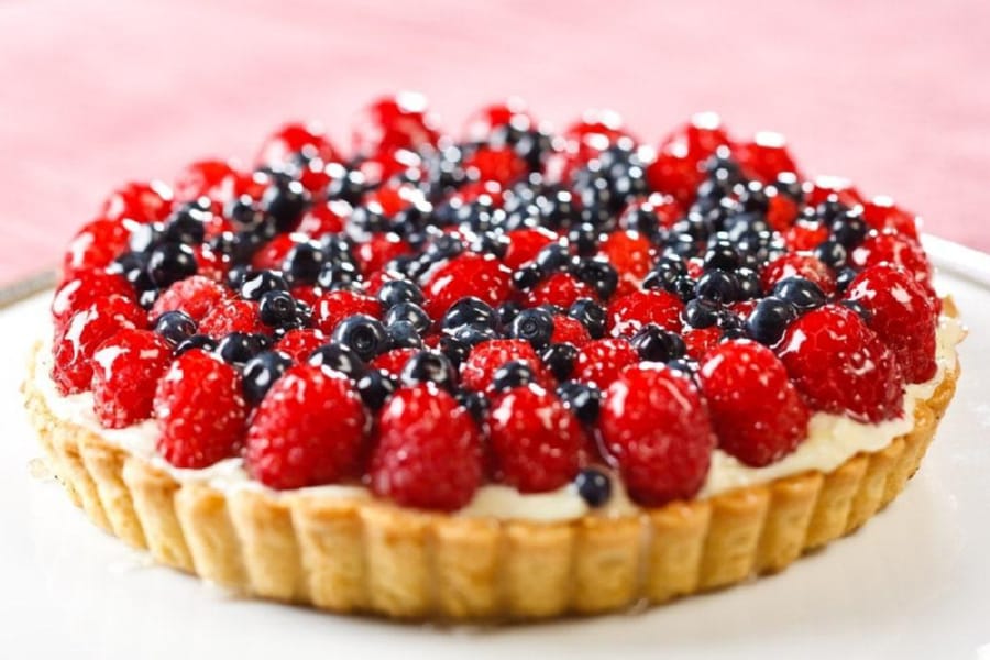 Tarta de Frambuesas y Blueberries