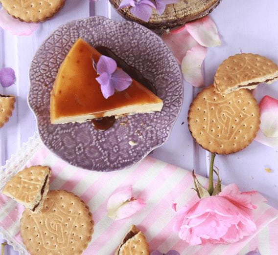 Tarta de Queso Fría con Galletas