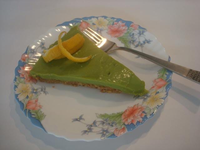 Tarta Verde con Aguacate y Limón