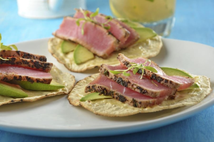 Tostaditas de Atún Sellado 