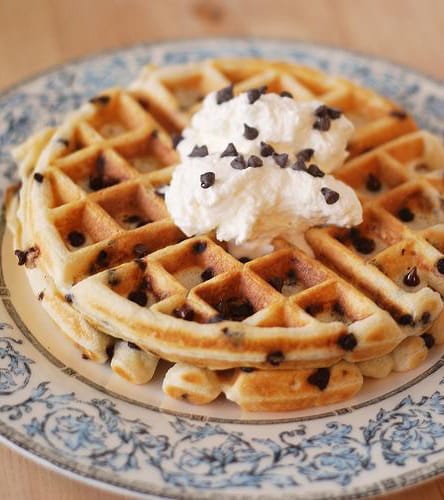 Waffles con Chispas de Chocolate