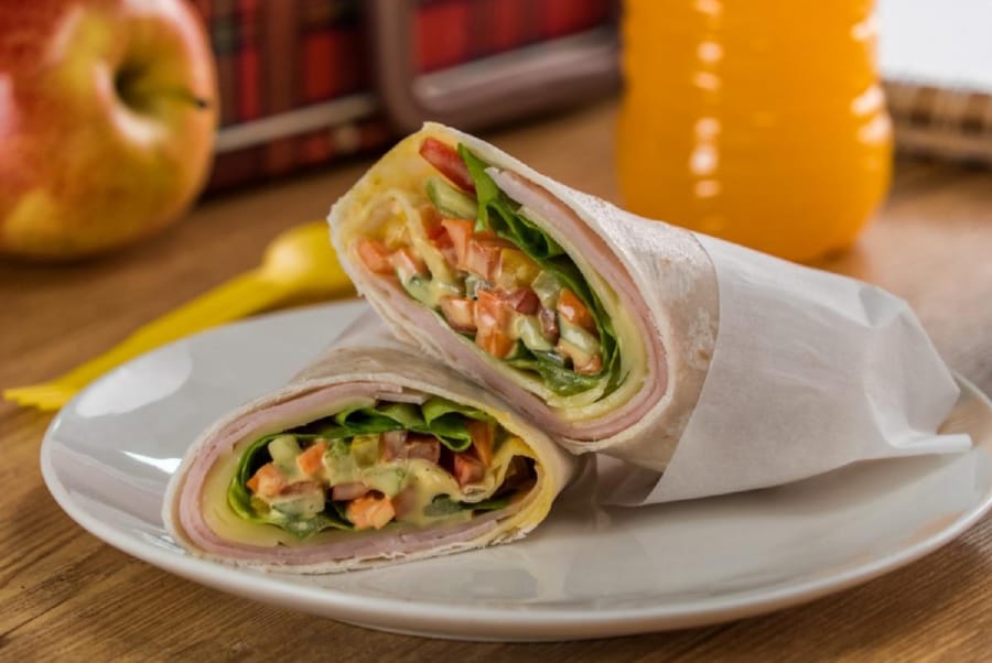 Wrap Cremoso de Pechuga de Pavo y Queso