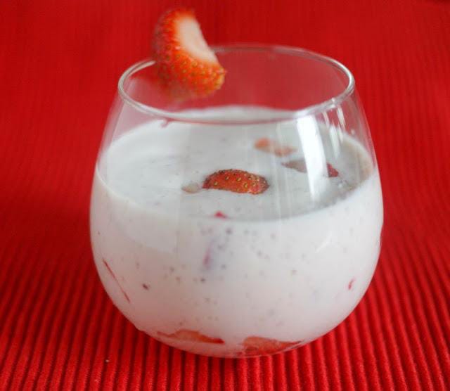 Yogurt con Fresas